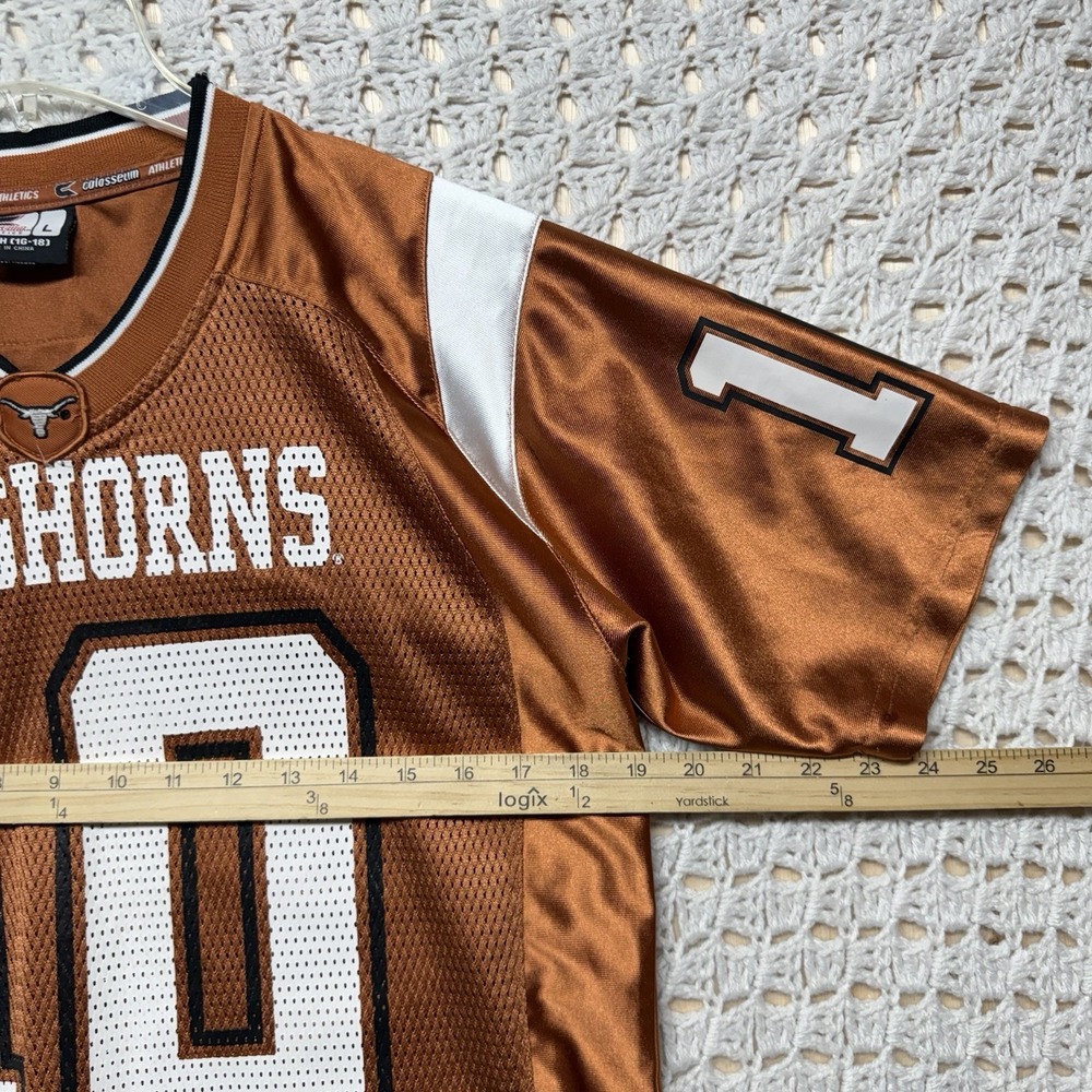 Texas Longhorn Colosseum Brand Jersey Youth Boys L 16-18 Orange #10 Athletic - Picture 4 of 9
